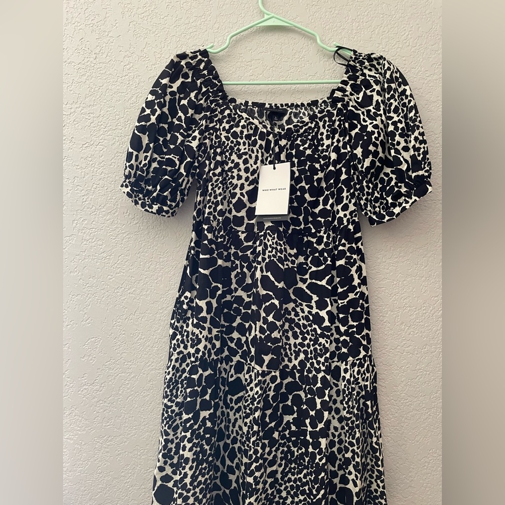 Mini print dress